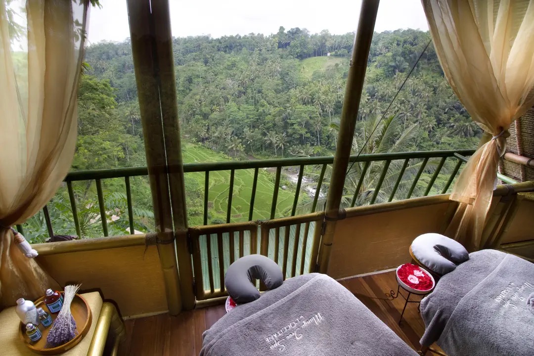 Valley view spa suite in Ubud